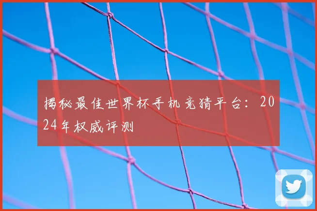 揭秘最佳世界杯手机竞猜平台：2024年权威评测